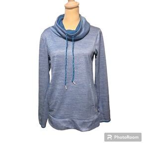 RBX Blue Funnel Neck Hoodie Size Small